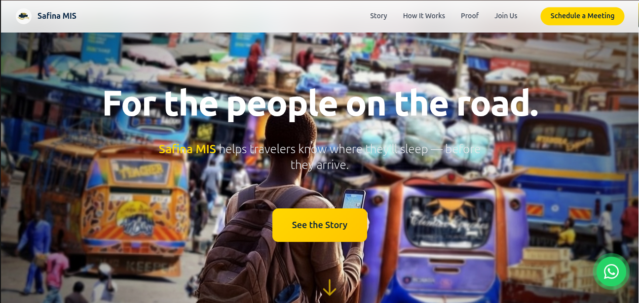 Safina Website Screenshot